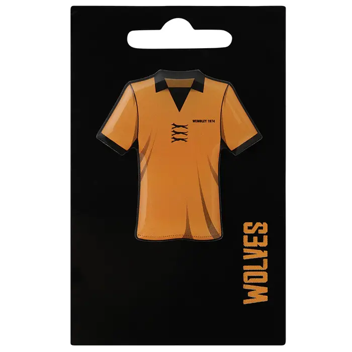 Wolverhampton Wanderers Fan Shop | 1974 Shirt Pin Badge Collection Official Wolves Fan Gear